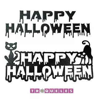 3674 Troquel Happy Halloween Gatico