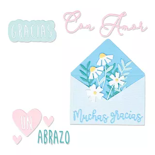 665625 Troquel Thinlits Con Amor