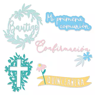 665622 Troqueles Thinlits Bautismo