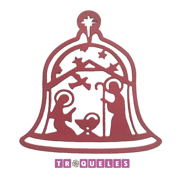 2057 Troquel Campana Navidad
