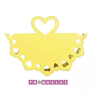 3740 Troquel Solapa Corazones