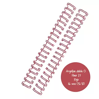 Argollas Para Cinch 5/8 Rojo * 2 Pz