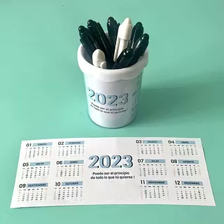 Diseño Calendario 2026 Celeste Para Portalapicero