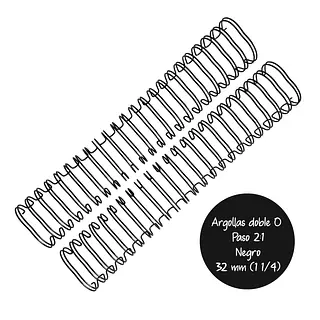 Argollas Para Cinch 1 1/4 Negras * 2 Pz