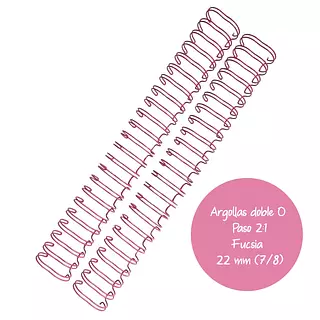Argollas Para Cinch 7/8 Fucsias * 2 Pz