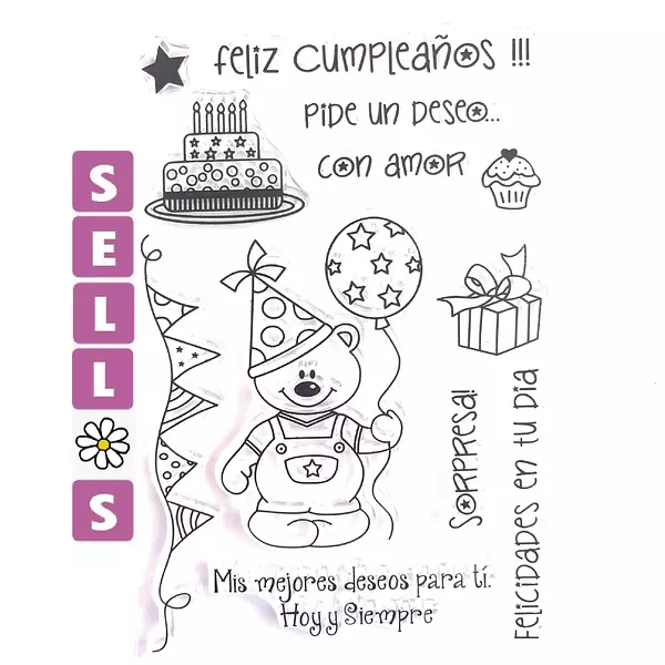 286 Sello Feliz Cumpleaños
