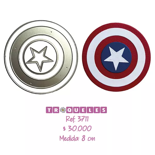 3711 Troquel Escudo Capitan America