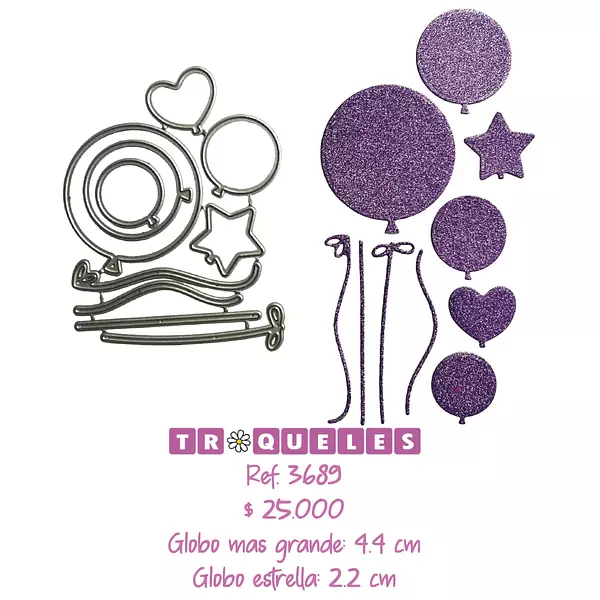 3689 Troquel Globos