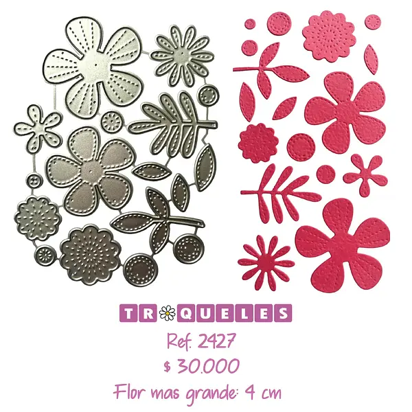 2427 Troquel Flores Varias