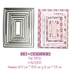 3702 Troquel Rectangulos Con Pespunte