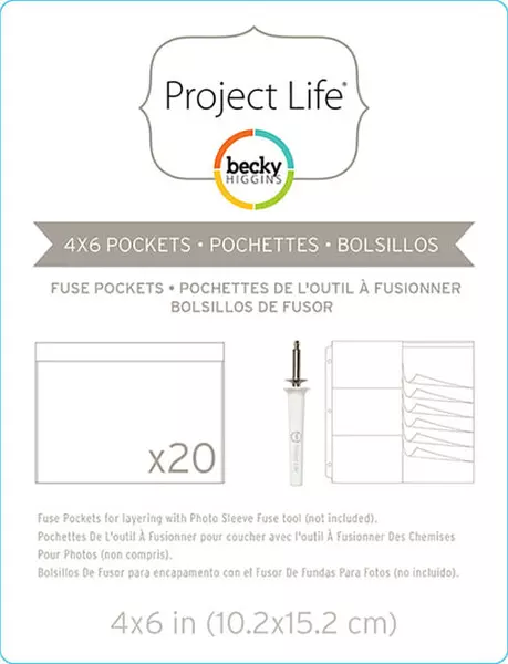 Bolsillos de Fuse de 10.2*15.2 Cm de 20 Pz