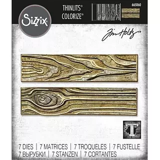 665860 Troquel Thinlits Textura Madera