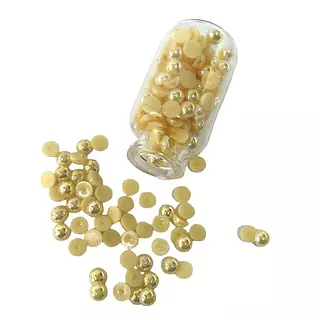 Media Perla 6 Mm Amarillo Pastel