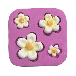 Molde Silicona Flor 5 Petalos