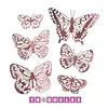 3756 Troqueles Mariposas Caladas * 6 Pz