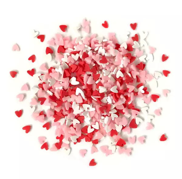 Figuritas De Corazon Rosado, Rojo Y Blanco