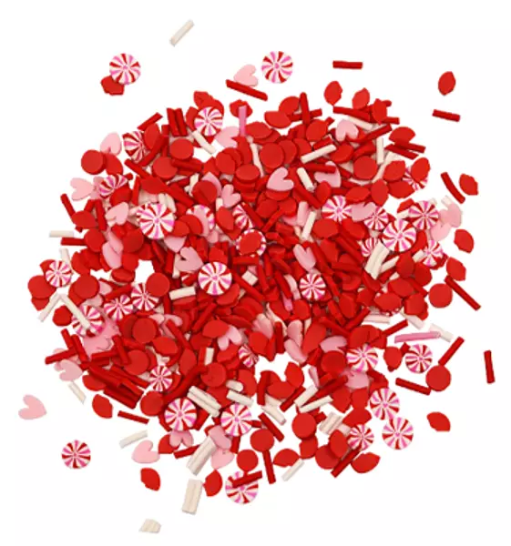 Figuritas Surtidas Rojas Con Blanco