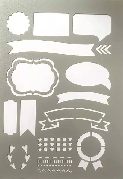 Stencil Globos y Banderines