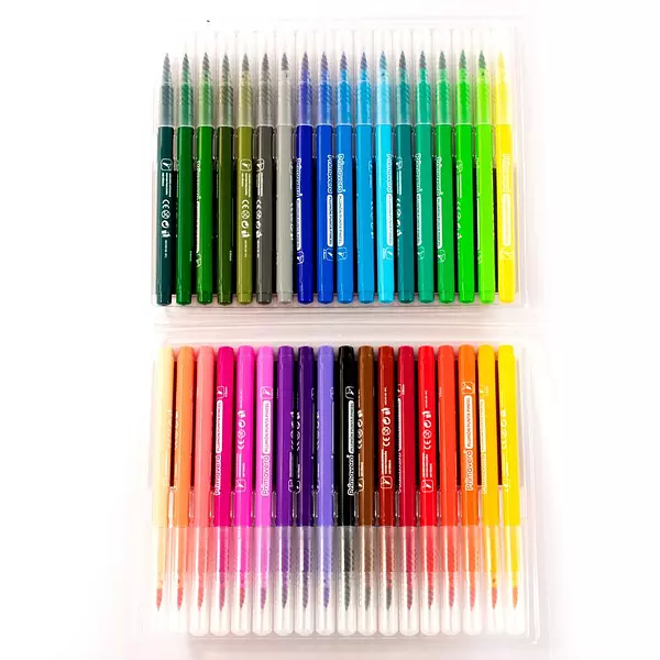 Plumon Punta Pincel Primavera x 36 Colores