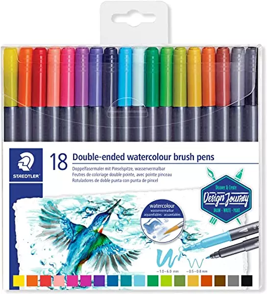 Marcadores Doble Punta Pincel Staedtler
