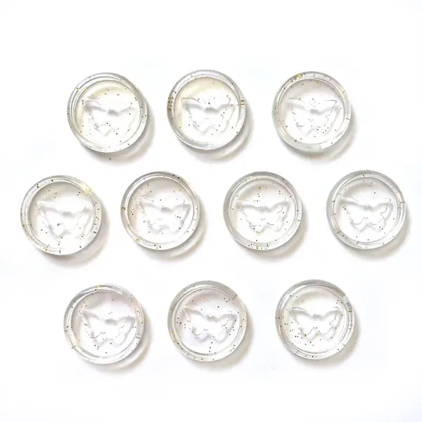 Discos de Mariposas para Encuadernar Trans 2.75 Cm *10 Pz