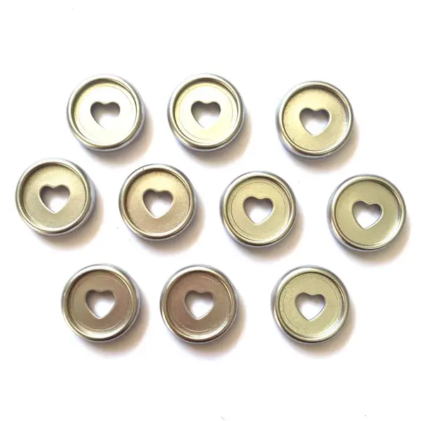 Discos Corazon Plateados 2.3 Cm *10 Pz