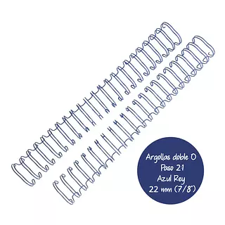 Argollas Para Cinch 7/8 Azul Rey * 2 Pz