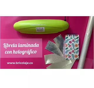 Libreta laminada con holografico