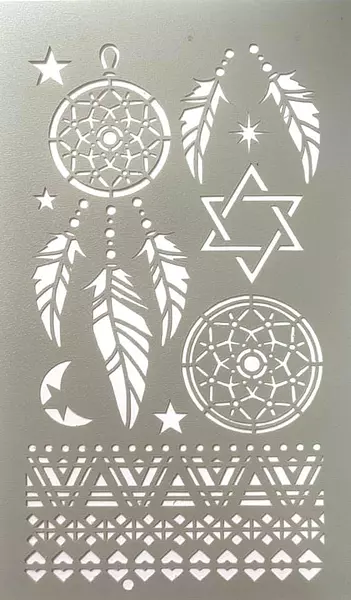 Stencil Plumas y Atrapasueños