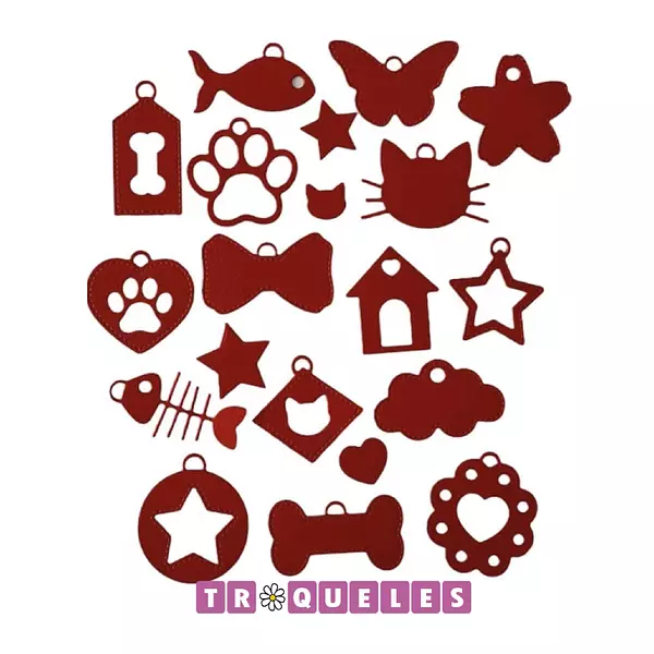 3772 Troquel Mini Etiquetas Gatos