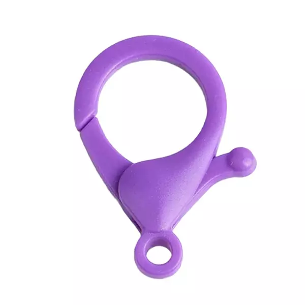12 Broches Plasticos Pequeño Purpura