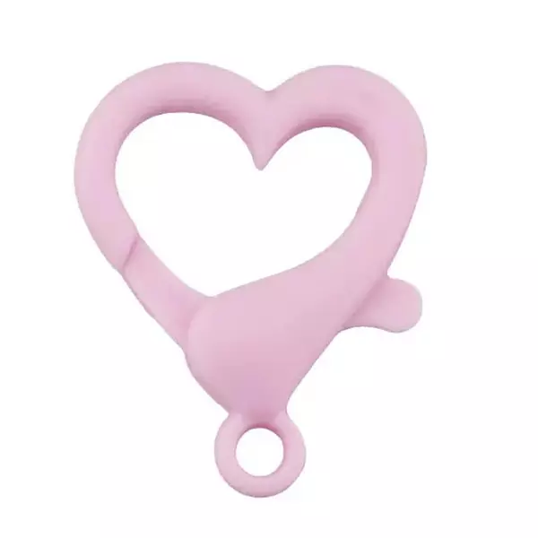 12 Broches Corazon Rosados