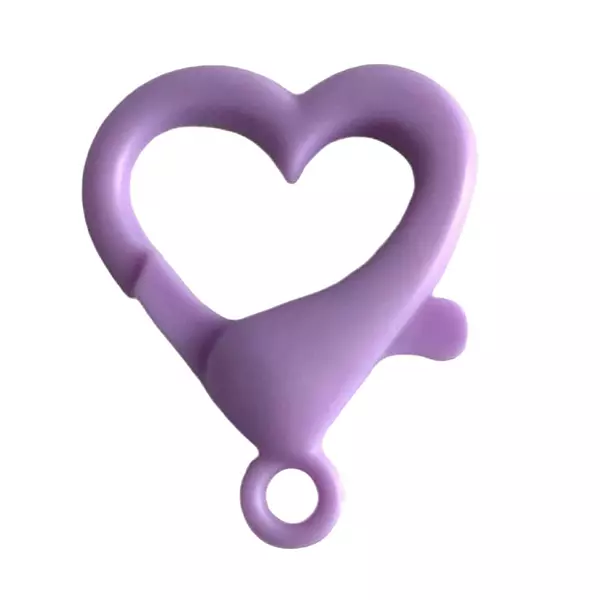 12 Broches Corazon Lila