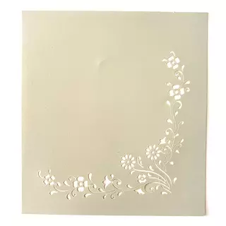 Stencil Esquinero de Flores