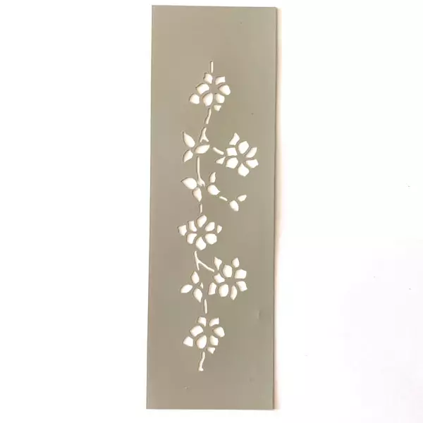 Stencil Borde Flores