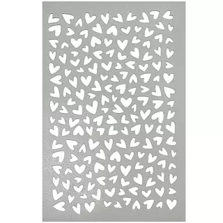 Stencil Mini Corazones Surtidos