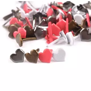 Brads Corazones * 50 Pz