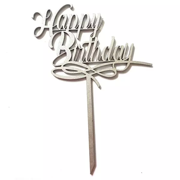 Letrero Mdf Happy Birthday Mediano