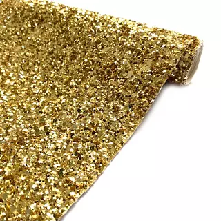 Cuerina Glitter Aventurina Champaña