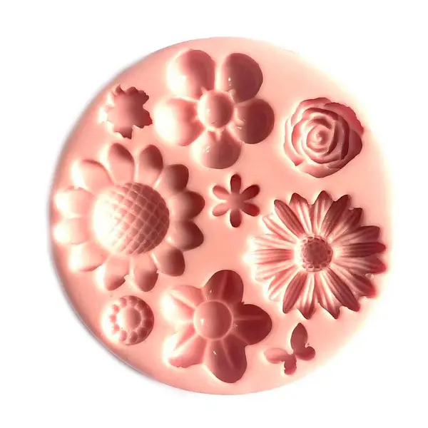 Molde Silicona Flores