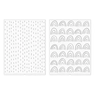 Carpetas Relieve Arcoiris y Lluvia