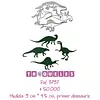 3797 Troquel Dinosaurios * 4 Pz