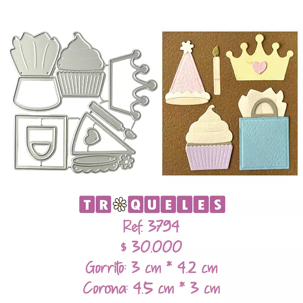 3794 Troquel Cosas Cumpleaños