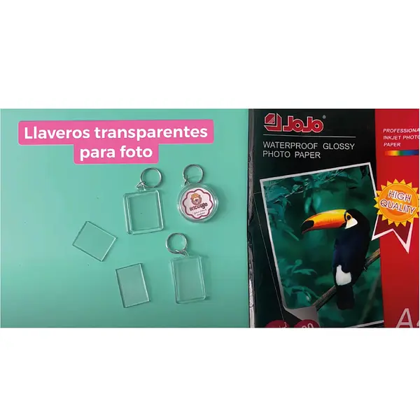 Como personalizar los llaveros para fotos? 