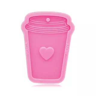 Molde Silicona Resina Vaso Corazon