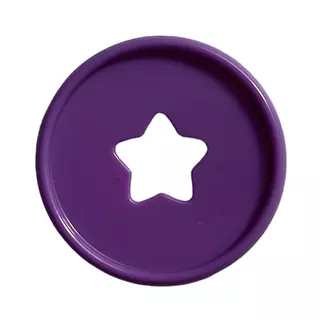 Argolla Disco Estrella Purpura * 8 Pz