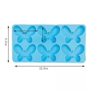 Molde Silicona Mariposas Redondas