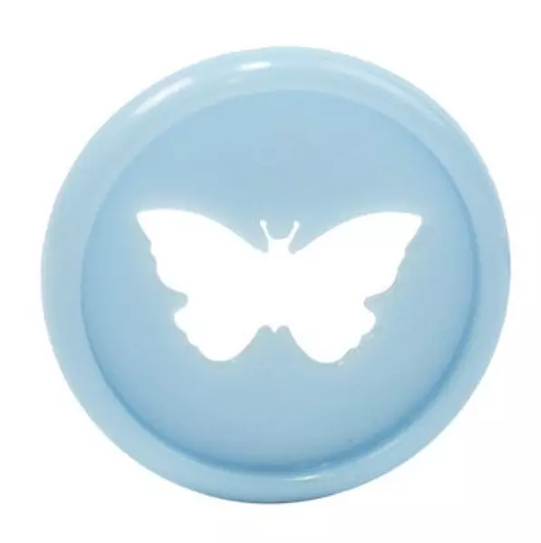Discos Mariposas Celeste * 7 Pz