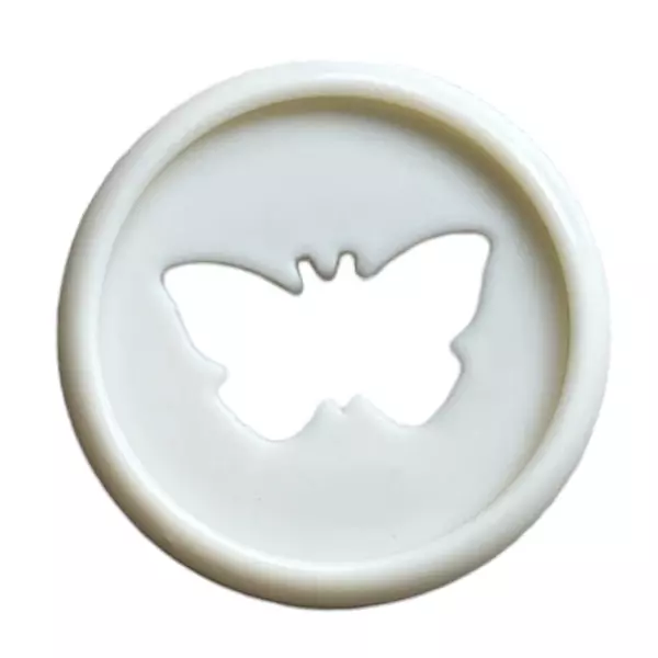 Discos Mariposas Blanco * 7 Pz