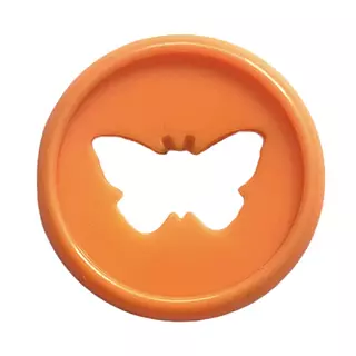 Discos Mariposas Naranjas * 7 Pz